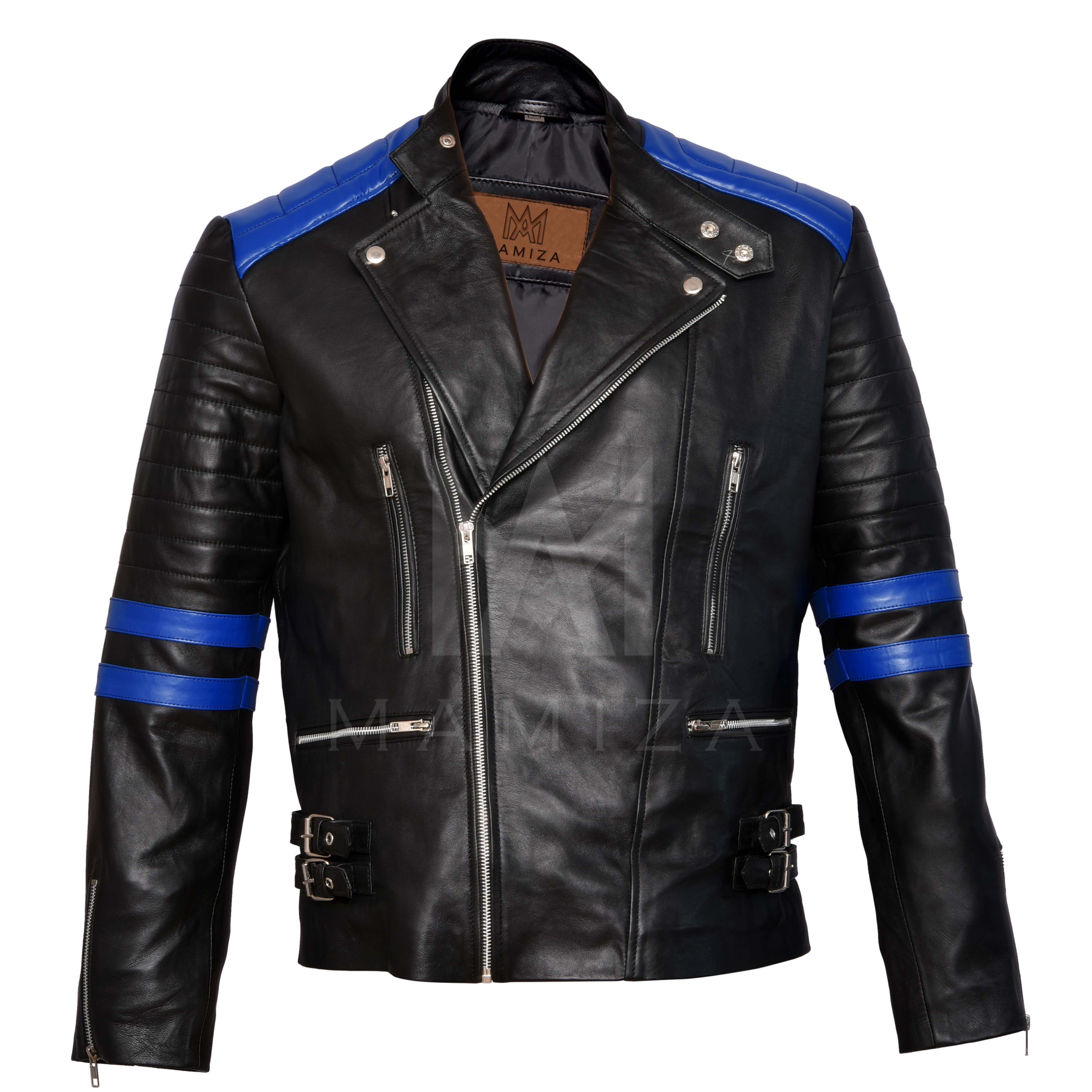 Men's Brando Classic Biker Leather Jackets - Stylish & Durable Motorcycle Gear