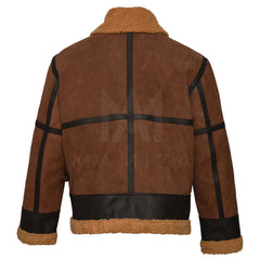 Premium Aviator Jacket - Luxurious Leather and Shearling