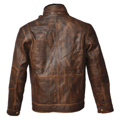 Cafe Racer Leather Jacket - Timeless Style, Premium Quality