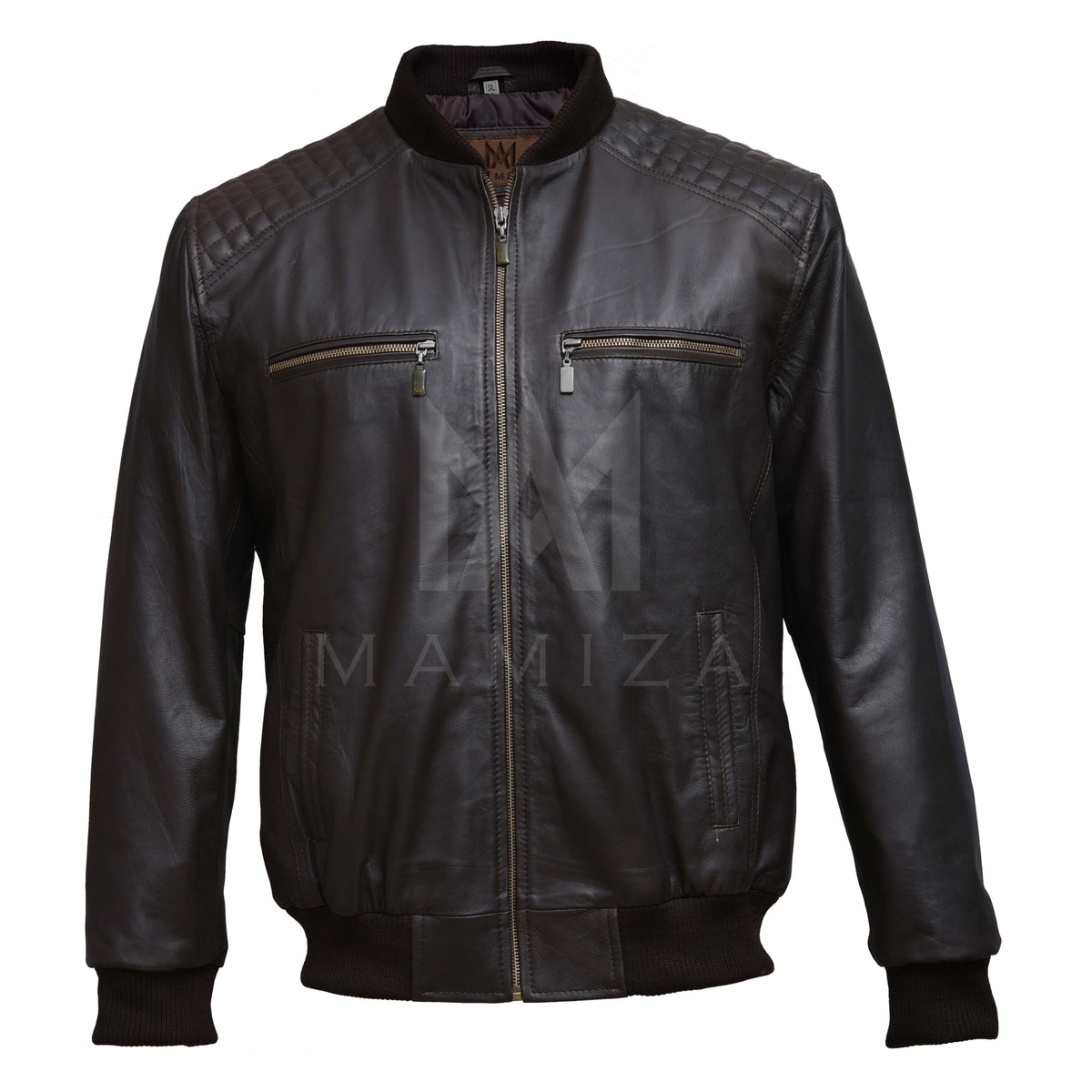 Men Aviator A-2 Flight Black Leather Bomber Jacket - Stylish & Comfortable Outerwear