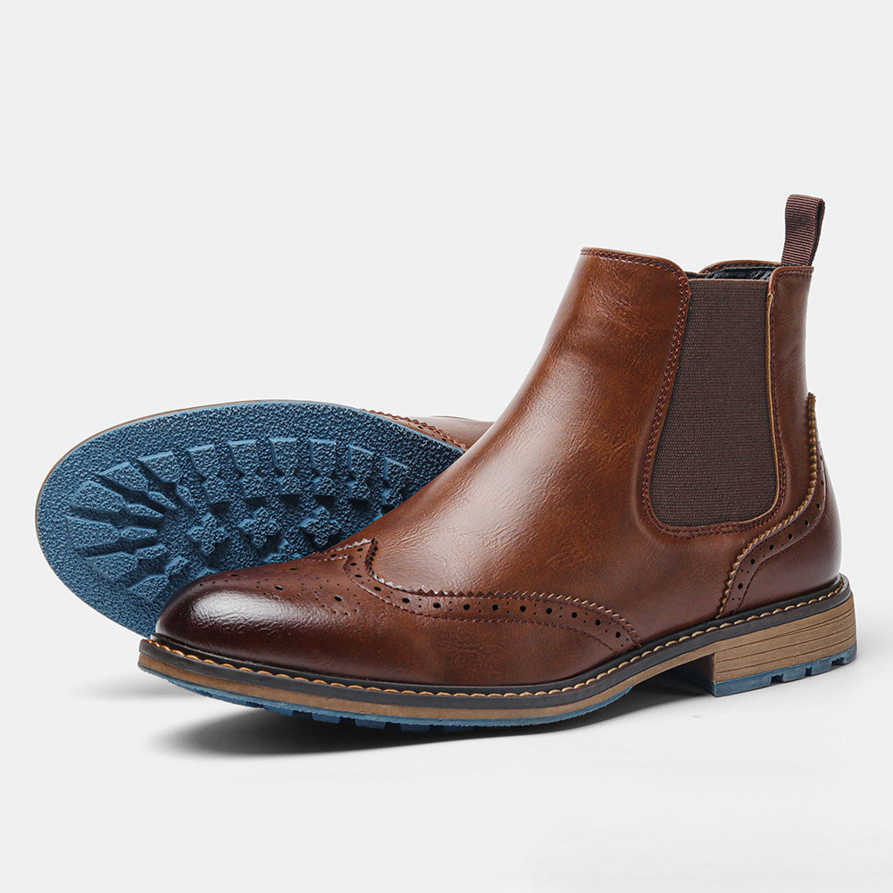 Men's Leather Chelsea Boots - Stylish & Durable