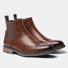 Men's Leather Chelsea Boots - Stylish & Durable