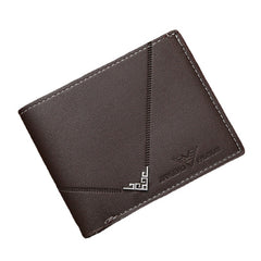 Minimalist Leather Wallet - Elegant & Emblem Design