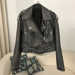 Classic Leather Jacket for Women