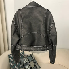 Classic Leather Jacket for Women