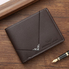 Minimalist Leather Wallet - Elegant & Emblem Design