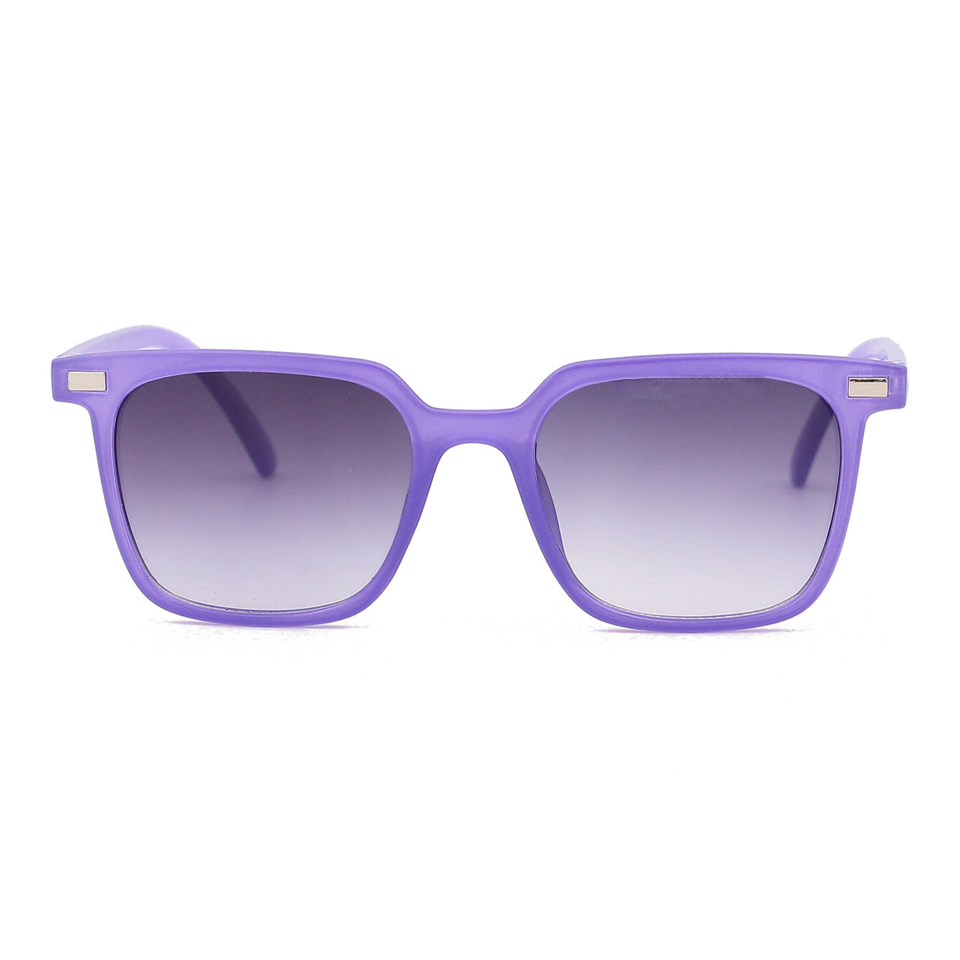 Trendy Lavender Square Sunglasses with Gradient Lenses