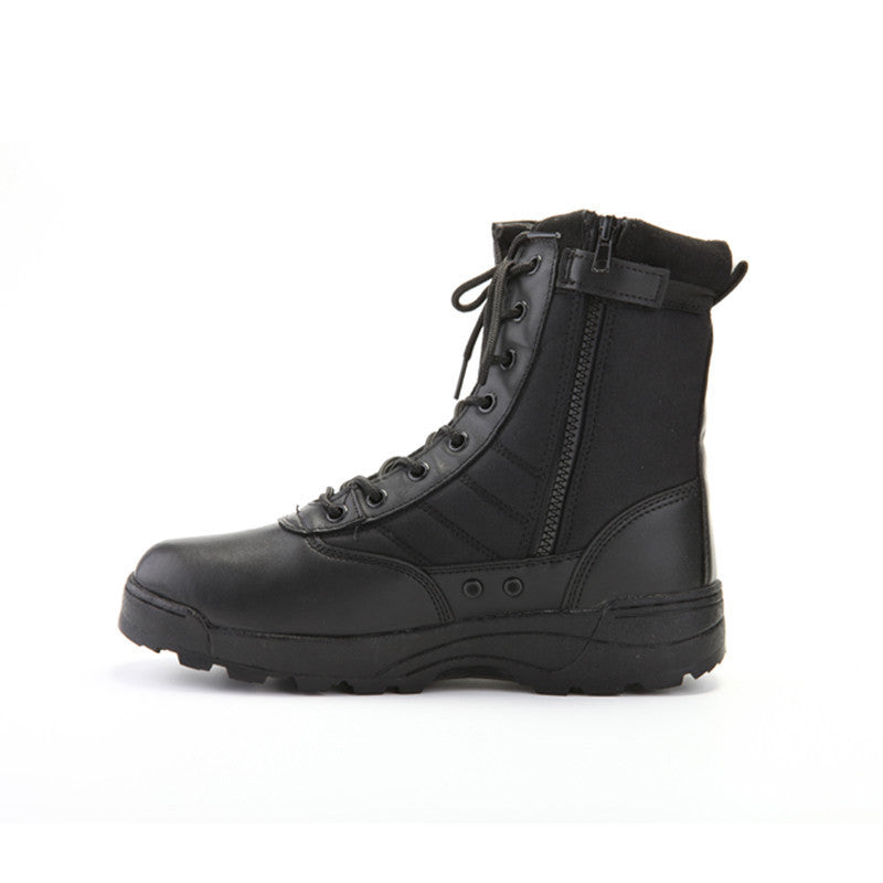 Rugged Tactical Boots with Durable Lug Sole