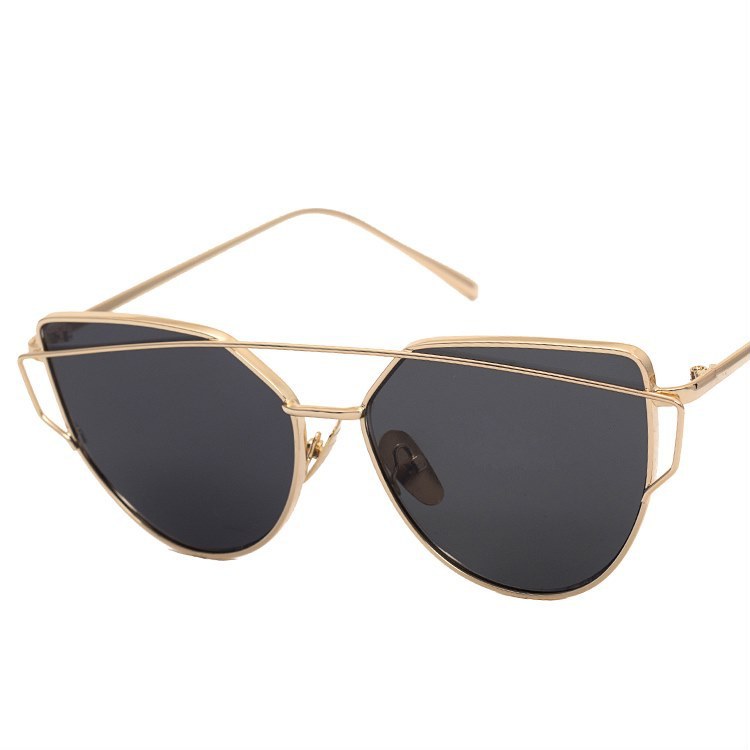 Stylish Rimless Geometric Sunglasses with Distinctive Design