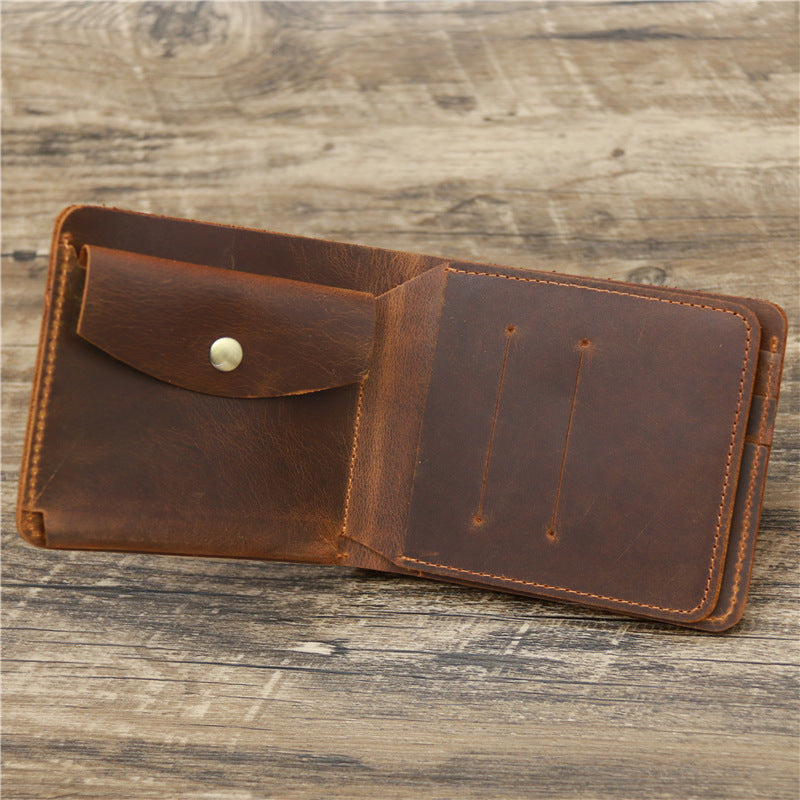 Leather Billfold Wallet with Compact Design