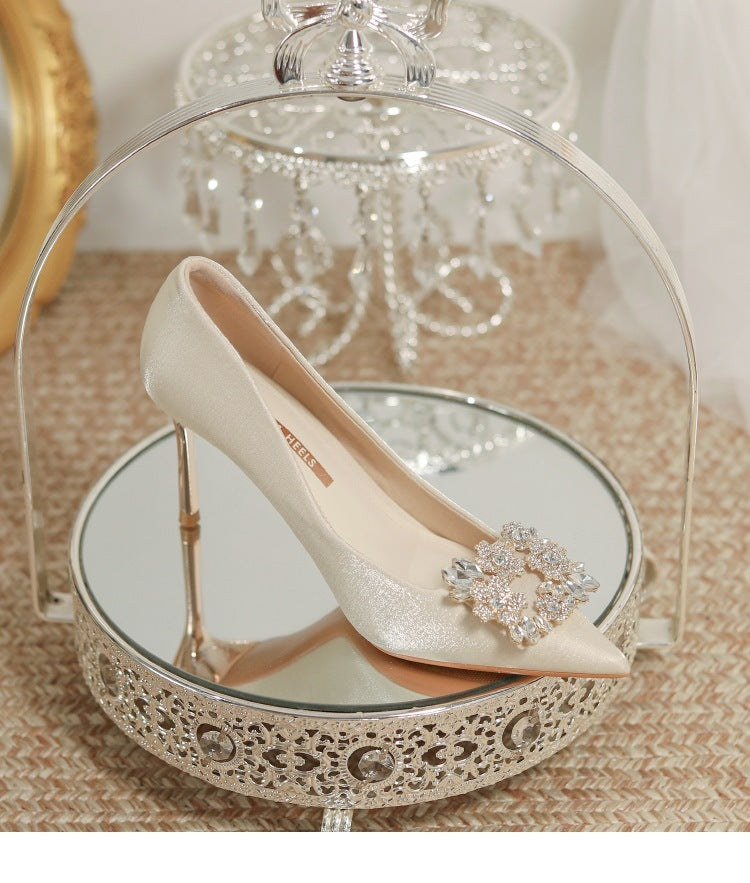 Elegant Embellished Bridal Heels: Glamorous Wedding Footwear