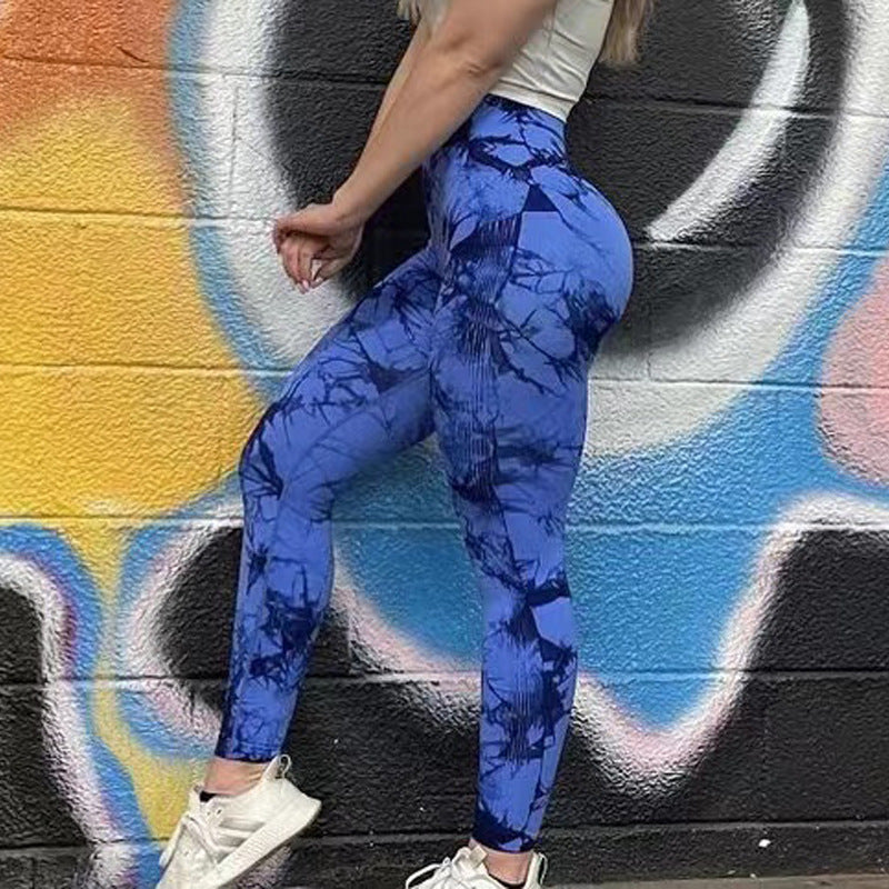 Tie Dye Workout Leggings - Squat-Proof High-Waisted Leggings