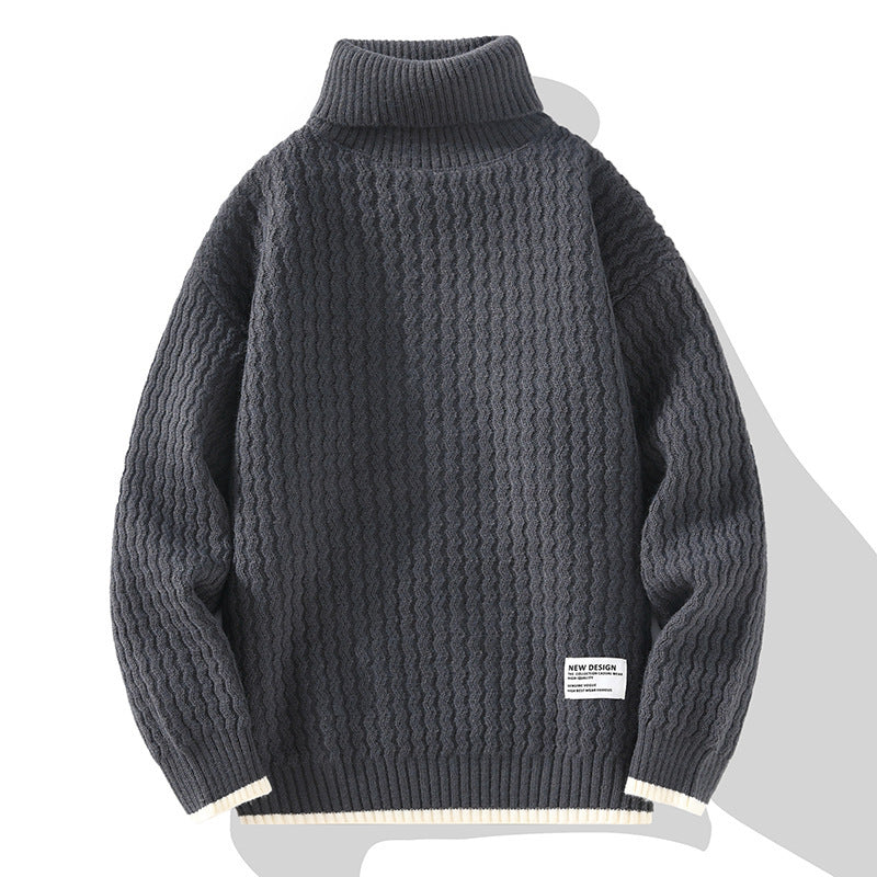 Cozy Oversized Cable Knit Turtleneck Sweater