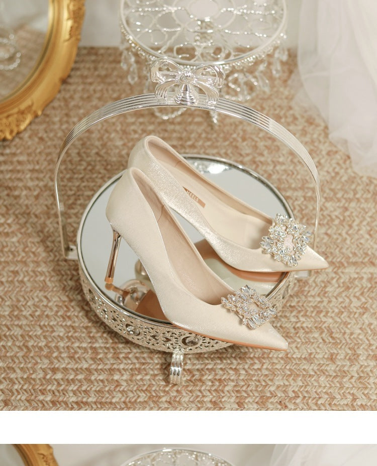 Elegant Embellished Bridal Heels: Glamorous Wedding Footwear