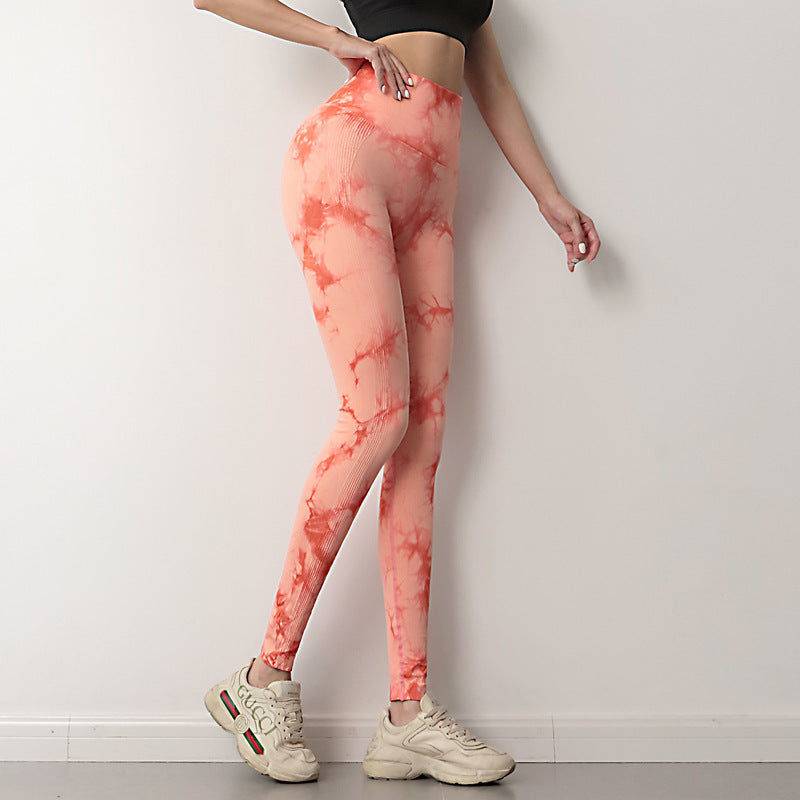 Tie Dye Workout Leggings - Squat-Proof High-Waisted Leggings