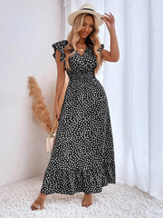 Essential Maxi Dress - Chic Polka Doted a Summer Staple