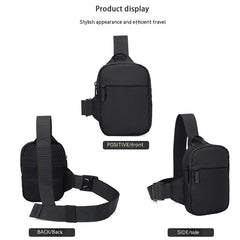 Durable Nylon Chest Bag with Adjustable Strap