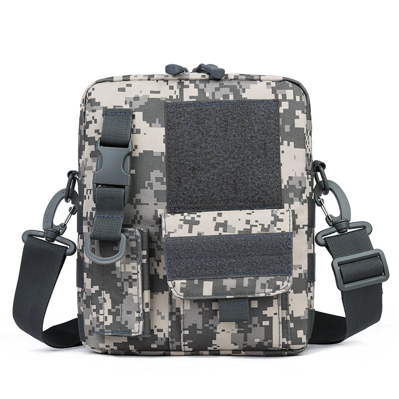 Rugged and Versatile Black Tactical Shoulder Bag