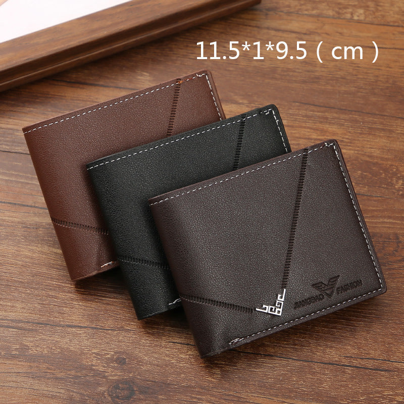 Minimalist Leather Wallet - Elegant & Emblem Design