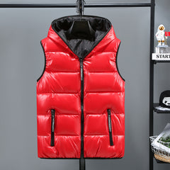 Men's Reflective Puffer Vest - Stay Visible in Low Light