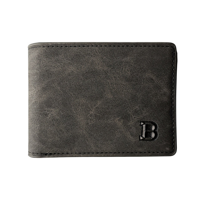 Belline Classic Leather Bifold Wallet with Logo