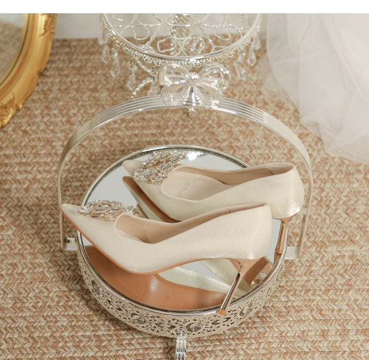 Elegant Embellished Bridal Heels: Glamorous Wedding Footwear