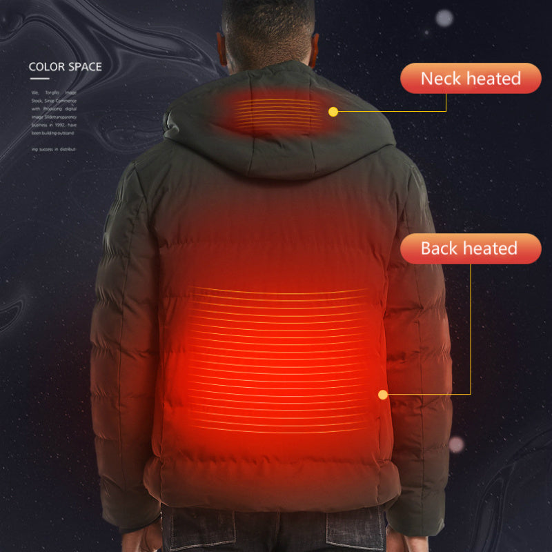 Waterproof Heated Jacket - Ideal for Outdoor Activities