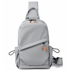 Functional Minimalist Sling Backpack with Zippered Pockets