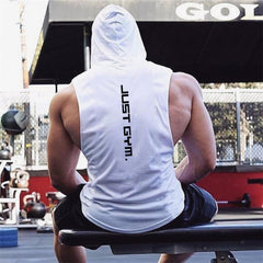 High-Performance Sleeveless Hooded Workout Tank