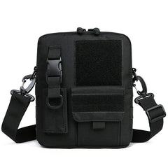 Rugged and Versatile Black Tactical Shoulder Bag