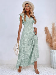 Essential Maxi Dress - Chic Polka Doted a Summer Staple