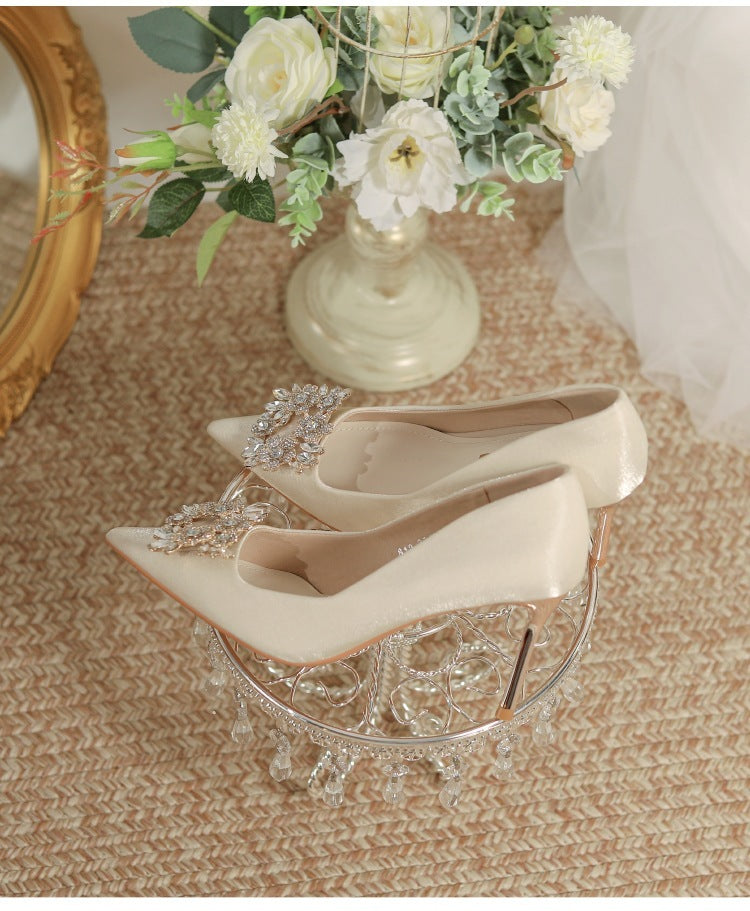 Elegant Embellished Bridal Heels: Glamorous Wedding Footwear