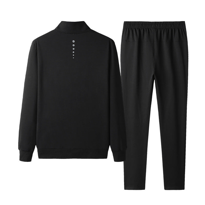 Sporty Zip-Up Track Jacket and Jogger Pant Set