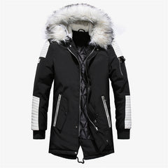 Men's Fur Hooded Winter Parka - Warm & Stylish Winter Wear