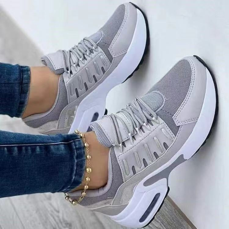 Women's Lightweight Mesh Lace-Up Athletic Sneakers