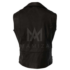 Leather Biker Vest - Stylish & Durable Men's Motorcycle Gear