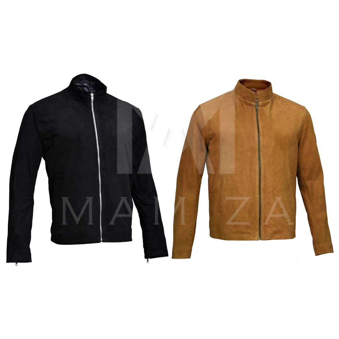 Men's Leather Jacket - Available in Black and Tan