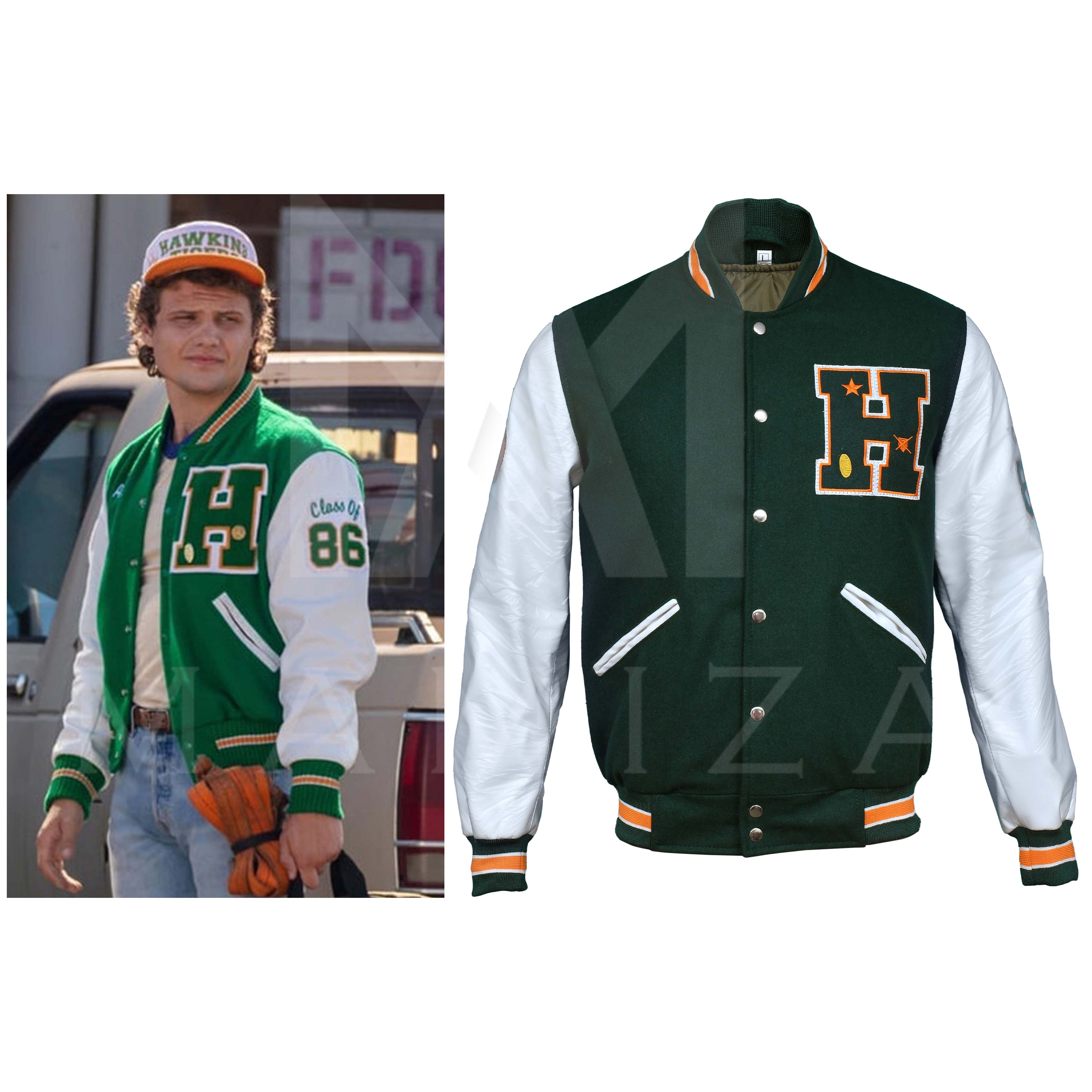 Hawkins High Varsity Jacket – Class of 86 Retro Bomber