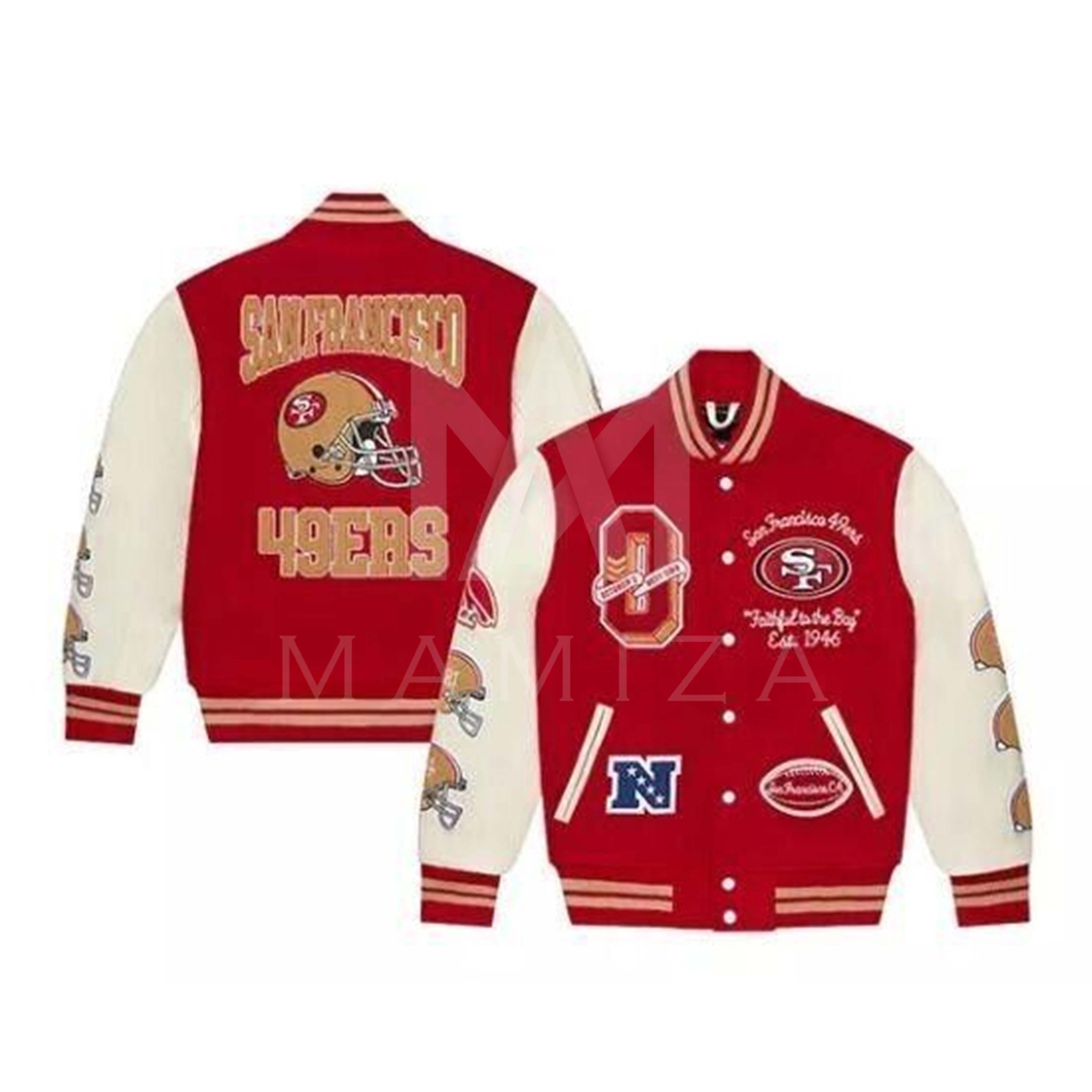 Men's San Francisco 49ers OVO Varsity Jacket