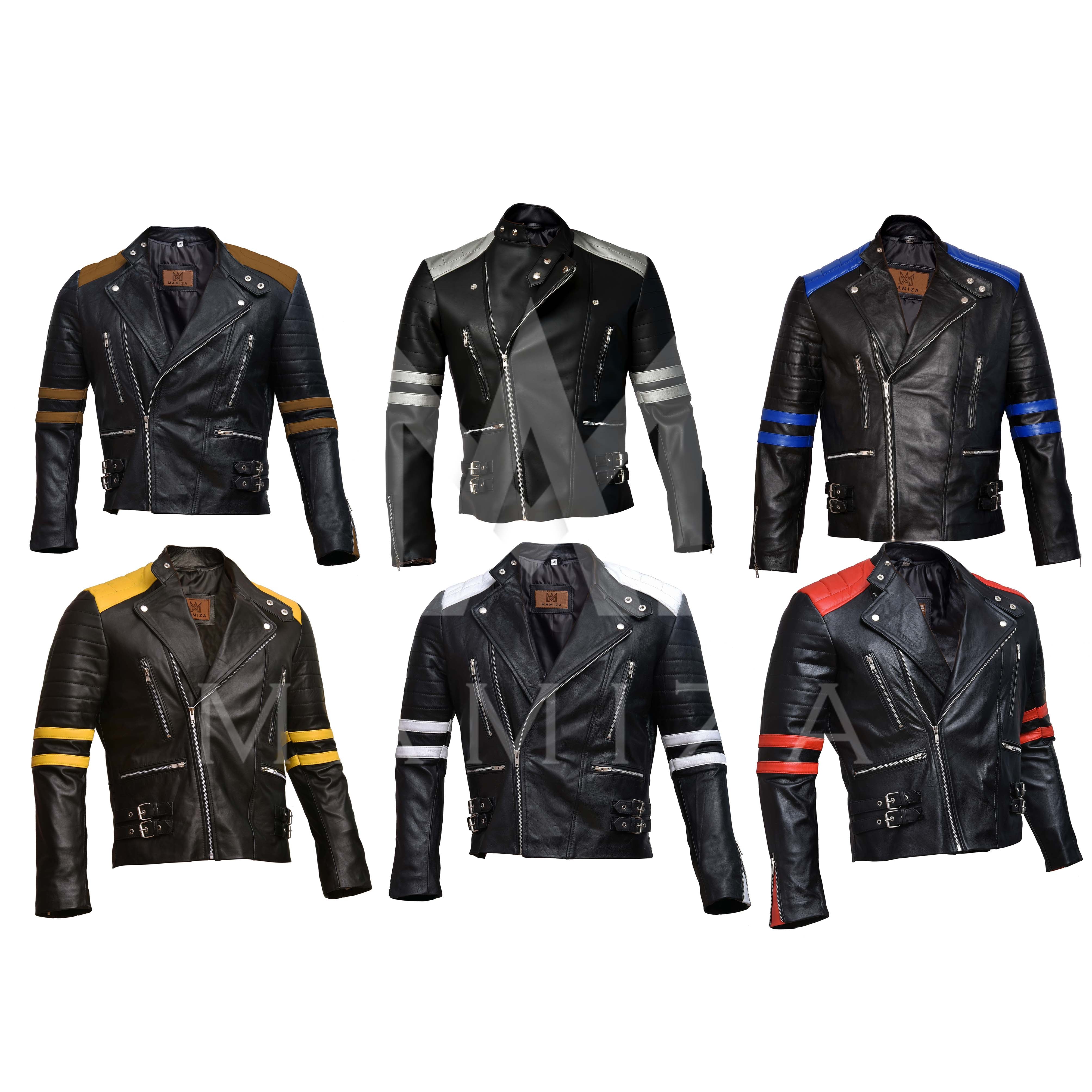 Men's Brando Classic Biker Leather Jackets - Stylish & Durable Motorcycle Gear