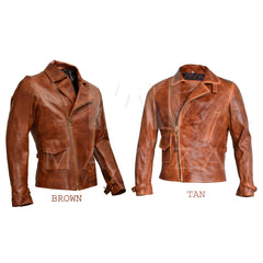 Men's Leather Jacket - Captain America Inspired Leather Jacket