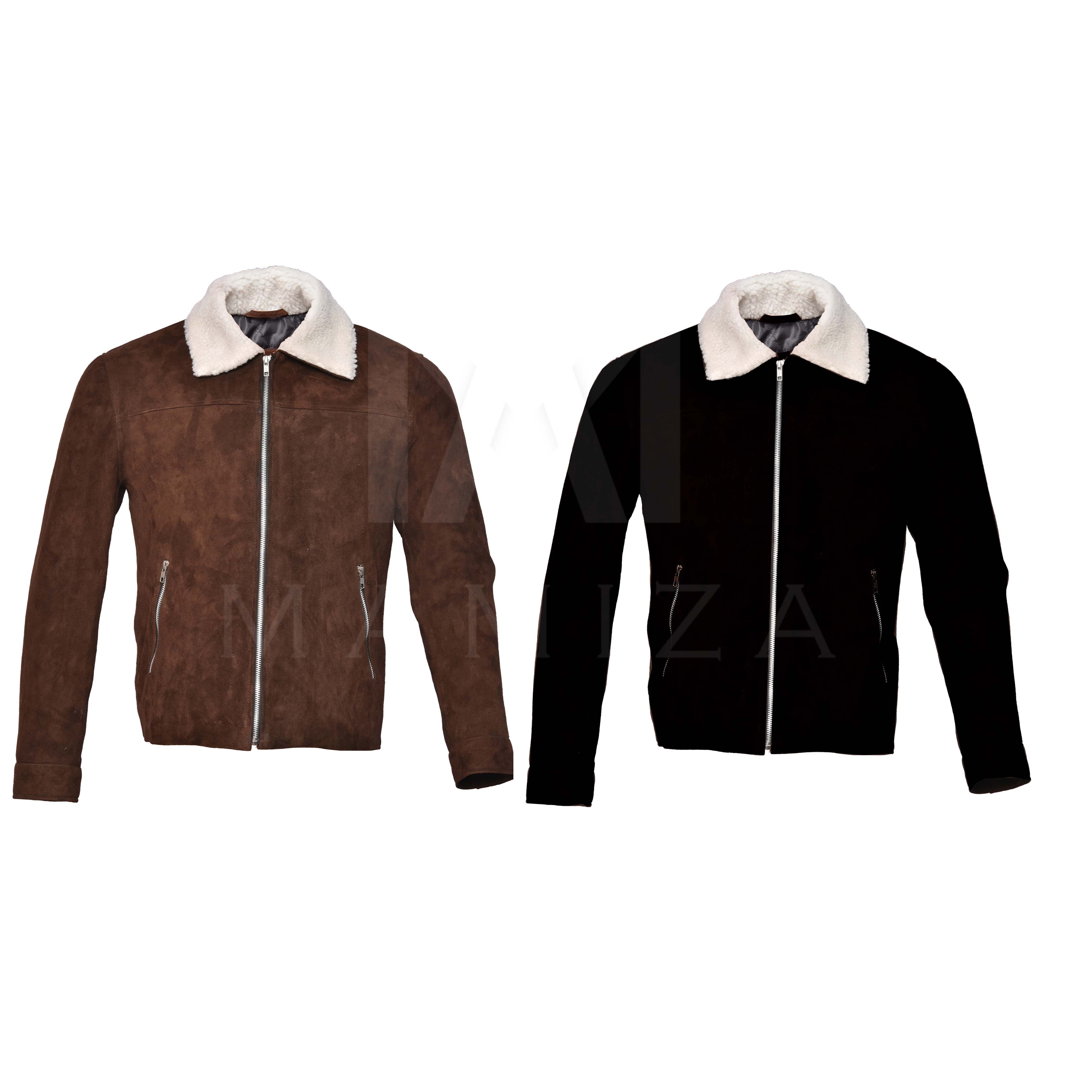 Premium Quality Suede Jacket with Soft Shearling